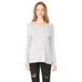 Bella   Canvas Ladies Long-Sleeve Flowy V-Neck - Dark/All