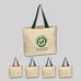 NATURAL COTTON CANVAS TOTE BAG 
