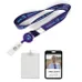3/4 inch Polyester/Badge Reel/Metal Clip Lanyard Combo-A