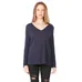 Bella   Canvas Ladies Long-Sleeve Flowy V-Neck - Dark/All
