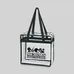 CLEAR TOTE BAG WITH ZIPPER