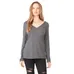 Bella   Canvas Ladies Long-Sleeve Flowy V-Neck - Dark/All