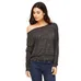 Bella Ladies' Flowy Long-Sleeve Off Shoulder T-Shirt