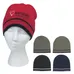 Knit Beanie with Double Stripes