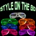 LED Flashing 80s Sunglasses 
