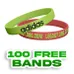 Custom Embossed Printed Wristband    