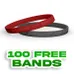 1/4 inch Embossed Wristband 