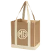 Budget Custom Non Woven Two Tone Shopper Tote Bag