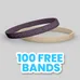 Embossed 1/4 inch Wristband     