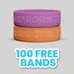 1 inch Embossed Wristband 