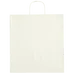 Budget Custom Kraft Paper White Shopping Bags - 14-x-15