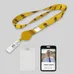 5/8 inch Polyester/Badge Reel Lanyard Combo-B