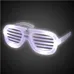 LED White Slotted Glasses  