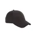 Big Accessories 6-Panel Brushed Twill Structured Cap - Dark/All
