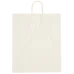 Budget Custom Kraft Paper White Shopping Bag - 16" x 19"