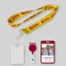 Polyester 3/4 inch Lanyard-B