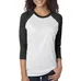 Next Level Unisex Triblend 3/4 Sleeve Raglan Tee - Dark/All