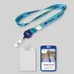 Polyester/Badge Reel/Metal Clip Lanyard Combo-A
