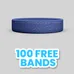 3/4 inch Embossed Wristband      