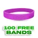 Custom Embossed Wristband EM98409AA