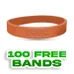 Custom Debossed Wristbands                             