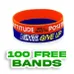 Custom Color Filled Wristband                         