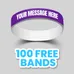 3/4 inch Dual Layered Wristband 
