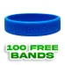 Debossed - 3/4 inch Wristband 