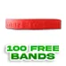 Custom Embossed Wristband EM98409