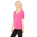 Bella Ladies' Slouchy V-Neck T-Shirt