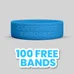 Embossed 1 inch Wristband 