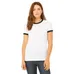 Bella Women's Heather Jersey Ringer T-Shirt - Dark/All