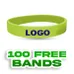 Custom Embossed Printed Silicone Wristbands 