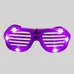 LED Purple Slotted Glasses 