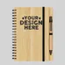 Small Engraved Bamboo Notebook & Pen