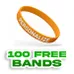 Colorfilled Silicone Wristband Bracelet