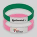 METAL CLIP SILICON WRISTBANDS   