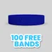 3/4 inch Debossed Wristband       
