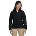 Harriton Womens Full-Zip Fleece - Dark/All