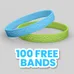Embossed 1/2 inch Wristband     