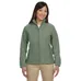 Harriton Womens Full-Zip Fleece - Dark/All