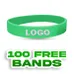 1/2 inch Embossed Printed Wristband       