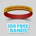 1/2 inch Dual Layered Wristband 