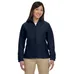 Harriton Womens Full-Zip Fleece - Dark/All