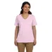 Hanes Ladies' 5.2 oz ComfortSoft V-Neck Cotton T-Shirt - Dark/Colors