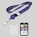 3/4 inch Polyester/Badge Reel/Metal Clip Lanyard Combo-A