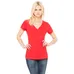 Bella Ladies' 4.2 oz. Jersey Deep V-Neck T-Shirt - Dark/All