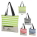Broad Stripe Zippered Tote Bag - BG