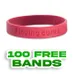 Debossed Silicone Wristband Bracelet                