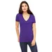 Bella Ladies' 4.2 oz. Jersey Deep V-Neck T-Shirt - Dark/All